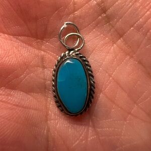Turquoise Sterling Silver 925 Necklace Pendant